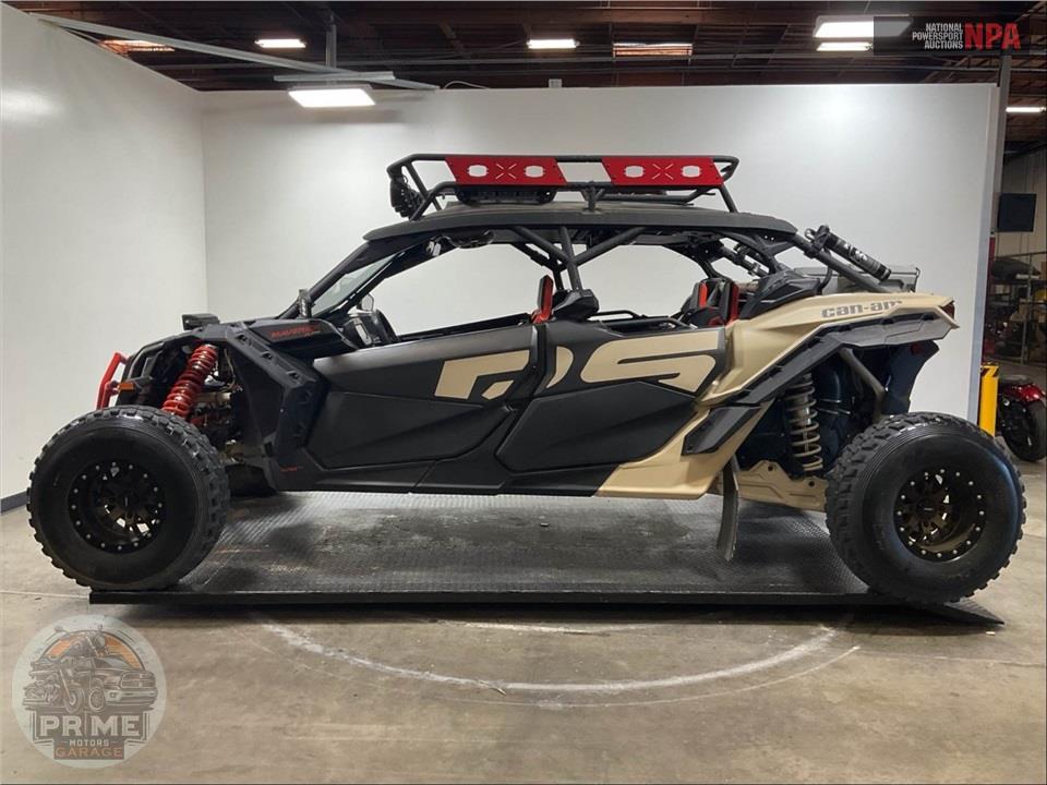 2023 Can-Am MAVERICK X3 MAX X RS TURBO RR 72 (BLUE/TAN/RED) — фото 3