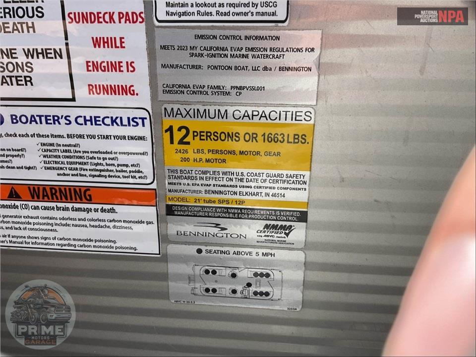 2023 Bennington Pontoons 22 SS(*) S SERIES L=23/E=1-150HP MERCURY OB — фото 30