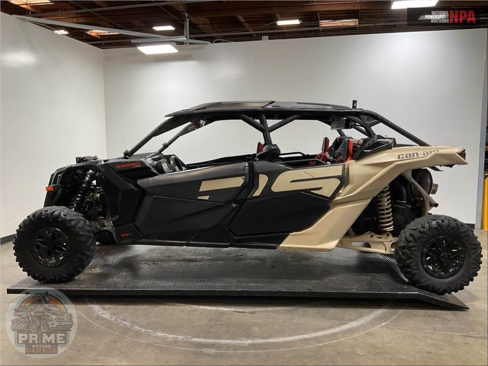 2021 Can-Am MAVERICK X3 MAX X DS TURBO RR (DESERT TAN & CARBON BLACK, RED) — фото 3