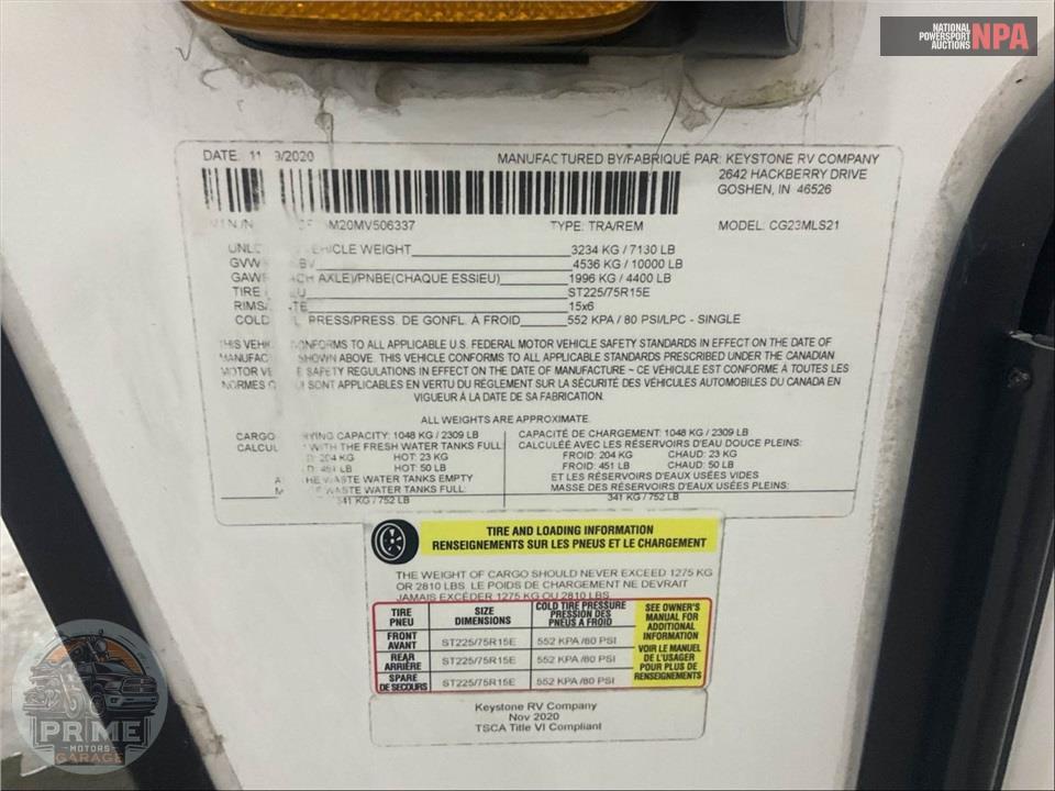 2021 Keystone Rv M-23 MLS - COUGAR FIFTH WHEEL SERIES — фото 42