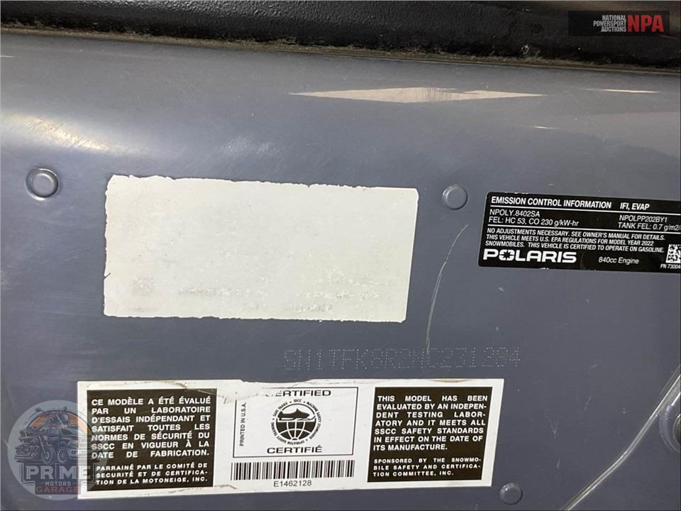 2022 Polaris 850 RMK PRO 155 Matryx — фото 18