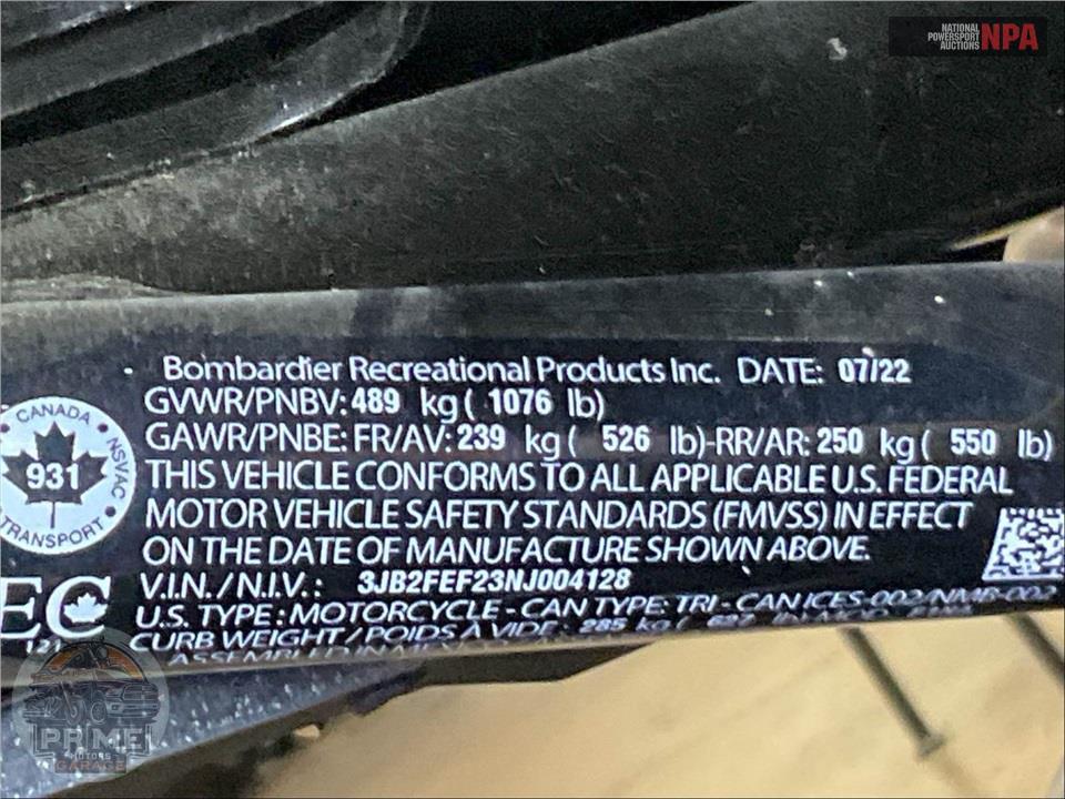2022 Can-Am RYKER 600 ACE — фото 14
