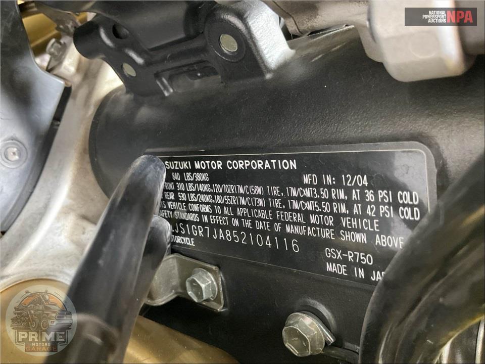 2005 Suzuki GSX-R750K5 — фото 36