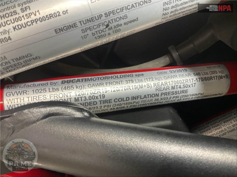 2019 Ducati MULTISTRADA 950 S SPOKED WHEELS (GLOSSY GREY) — фото 14