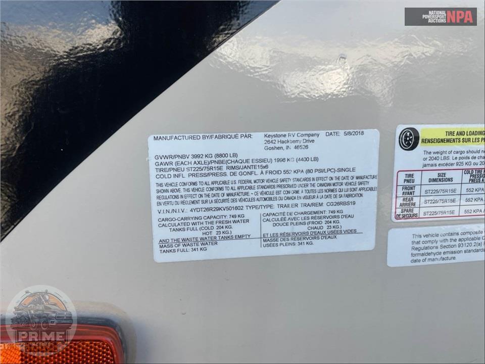 2019 Keystone Rv M-26 RBS - COUGAR SERIES — фото 68