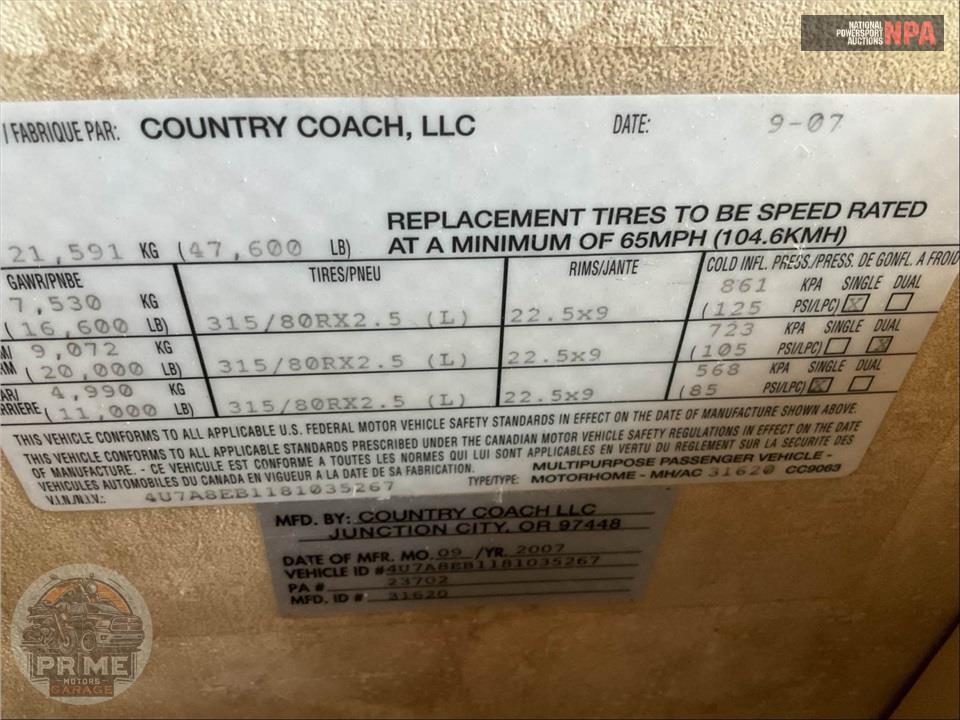 2008 Country Coach SUNSET BAY 425 CUMMINS QUAD SLIDE - ALLURE 470 SERIES — фото 44