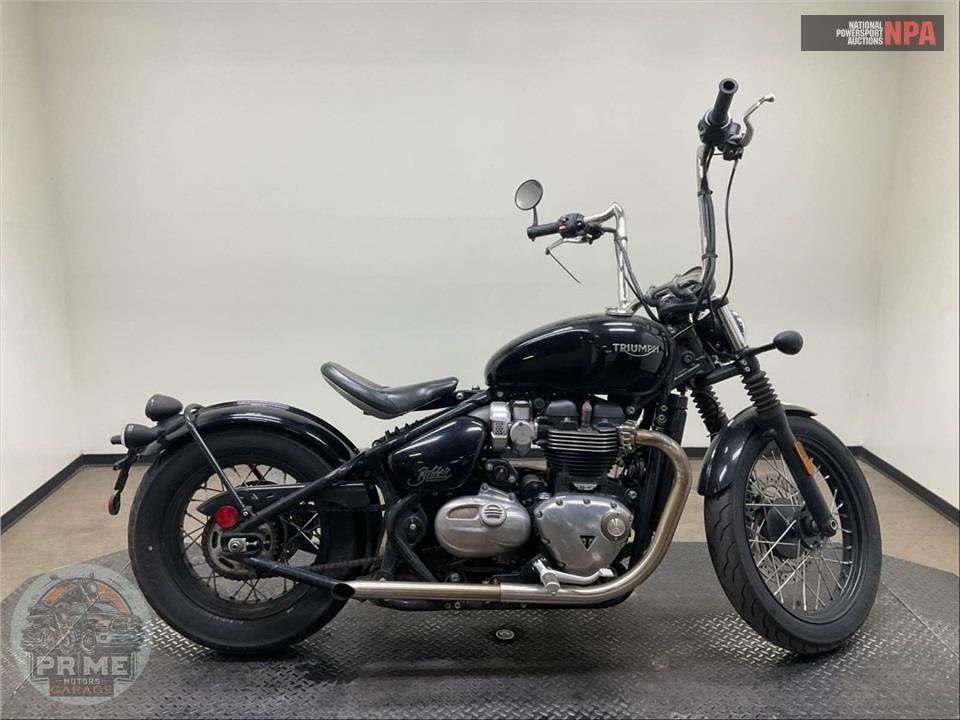 2018 Triumph BONNEVILLE BOBBER (BLACK) — фото 1