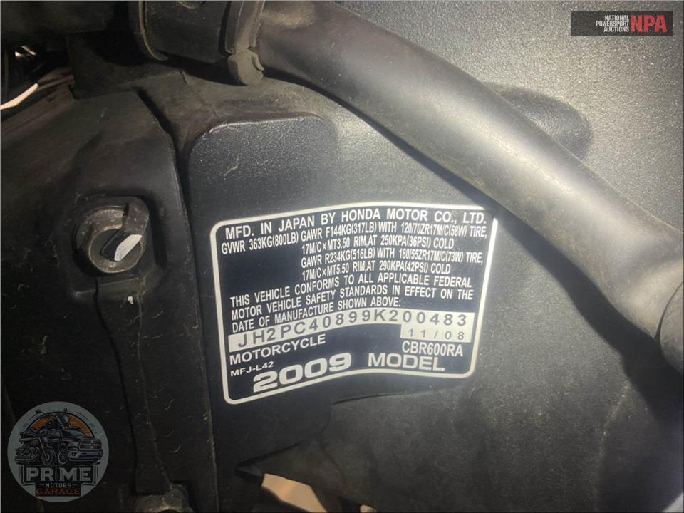 2009 Honda CBR600RR9 ABS — фото 29