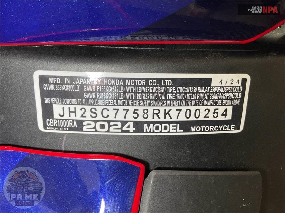 2024 Honda CBR1000RR ABS — фото 24