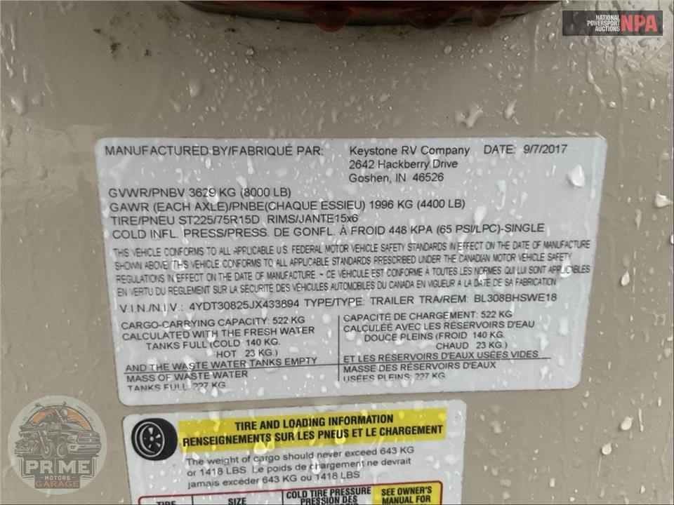 2018 Keystone Rv M-308 BHSWE BULLET - ULTRA LITE SERIES — фото 60