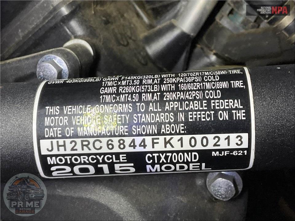 2015 Honda CTX700NDF NAKED DCT (ABS) — фото 29