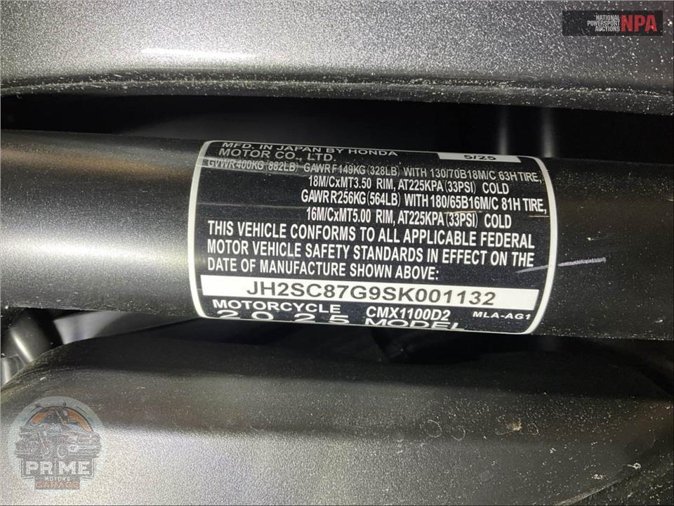 2025 Honda CMX1100D2 REBEL 1100 T DCT — фото 21