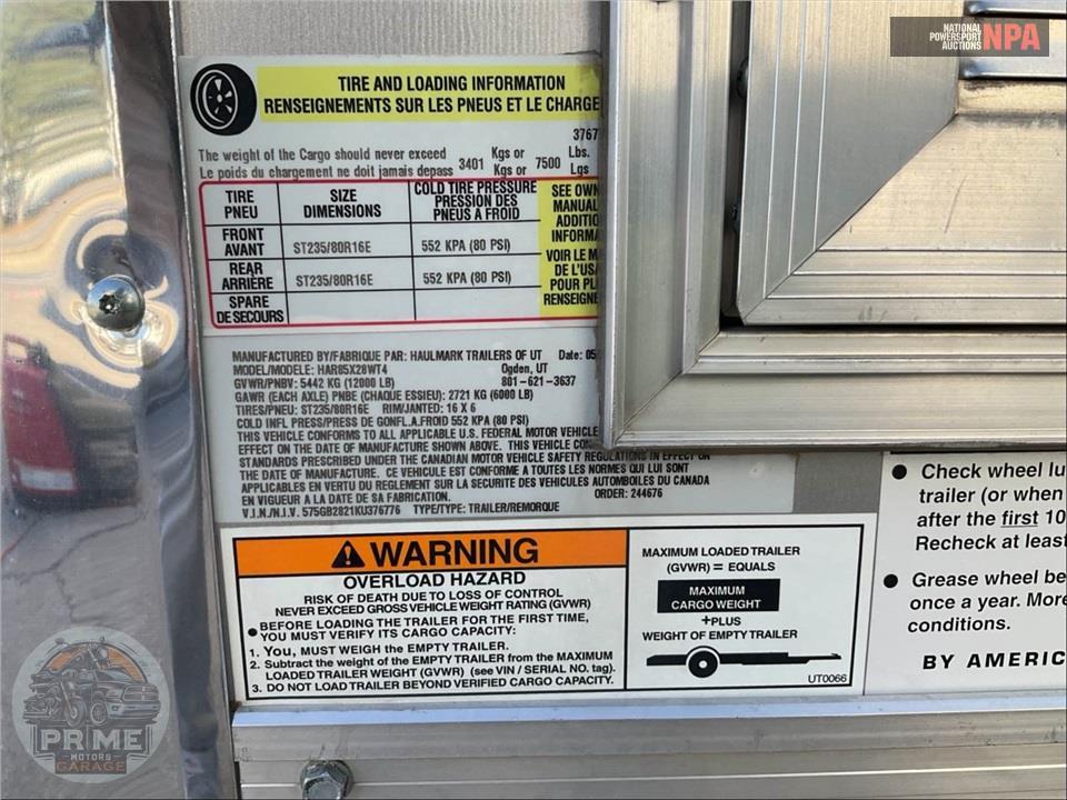 2019 Haulmark ALX RACE HAR85X28WT4 — фото 22
