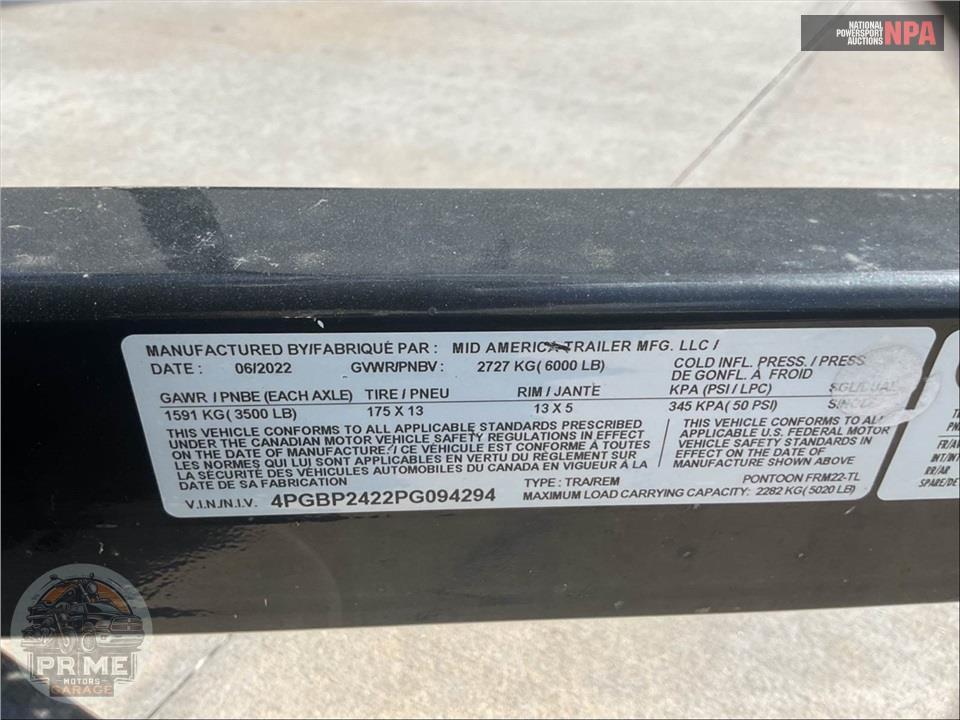 2023 Mid America Trailers PONTOON FRM22-TL — фото 14