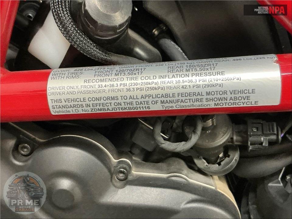 2019 Ducati HYPERMOTARD 950 (RED) — фото 24
