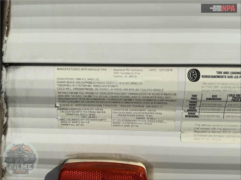 2017 Keystone Rv M-1850 FL - SUMMERLAND MINI SERIES — фото 50