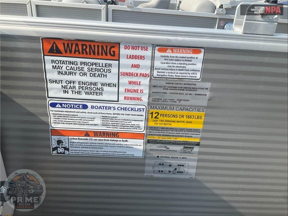 2023 Bennington Pontoons 22 SS(*) S SERIES L=23/E=1-150HP MERCURY OB — фото 40