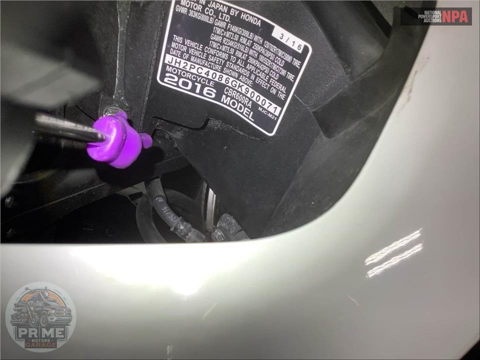 2016 Honda CBR600RAG (ABS) — фото 15
