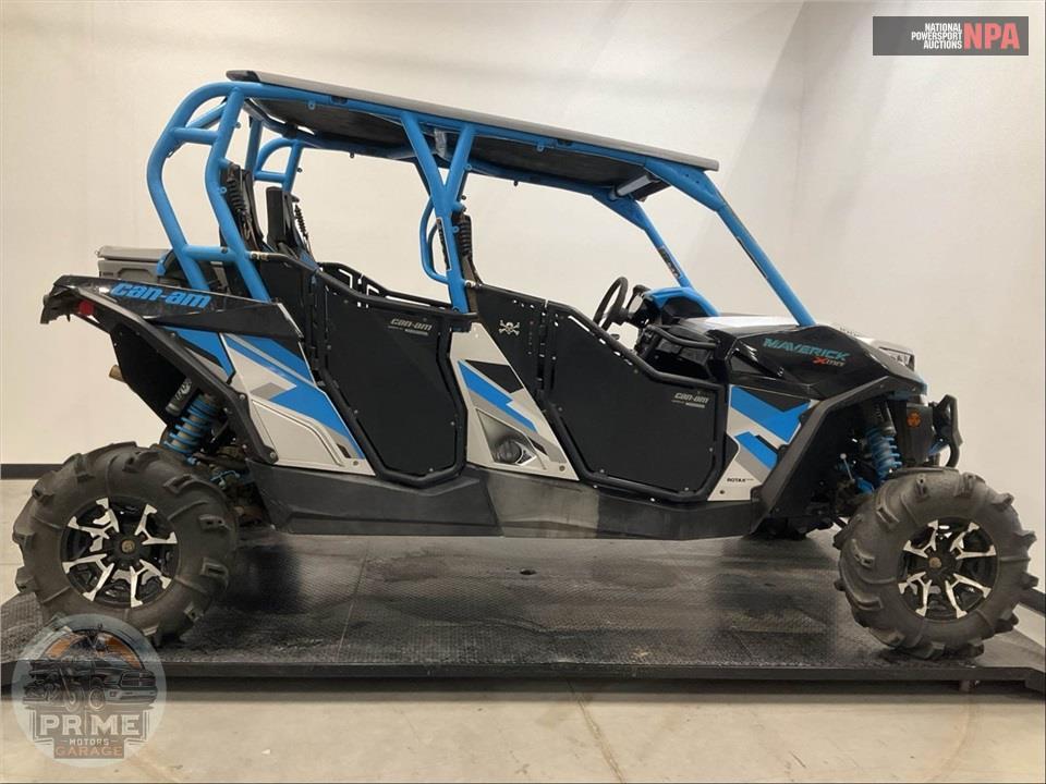 2017 Can-Am MAVERICK MAX 1000R X MR (HYPER SILVER, BLACK & OCTANE BLUE) — фото 1