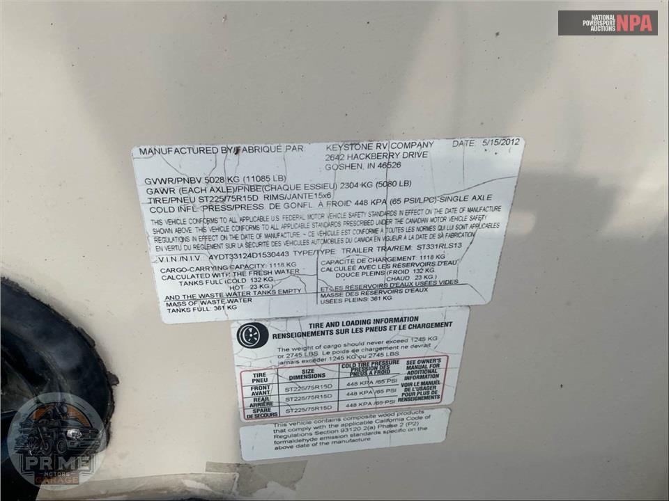 2013 Keystone Rv M-331 RLS - SPRINTER SERIES — фото 108