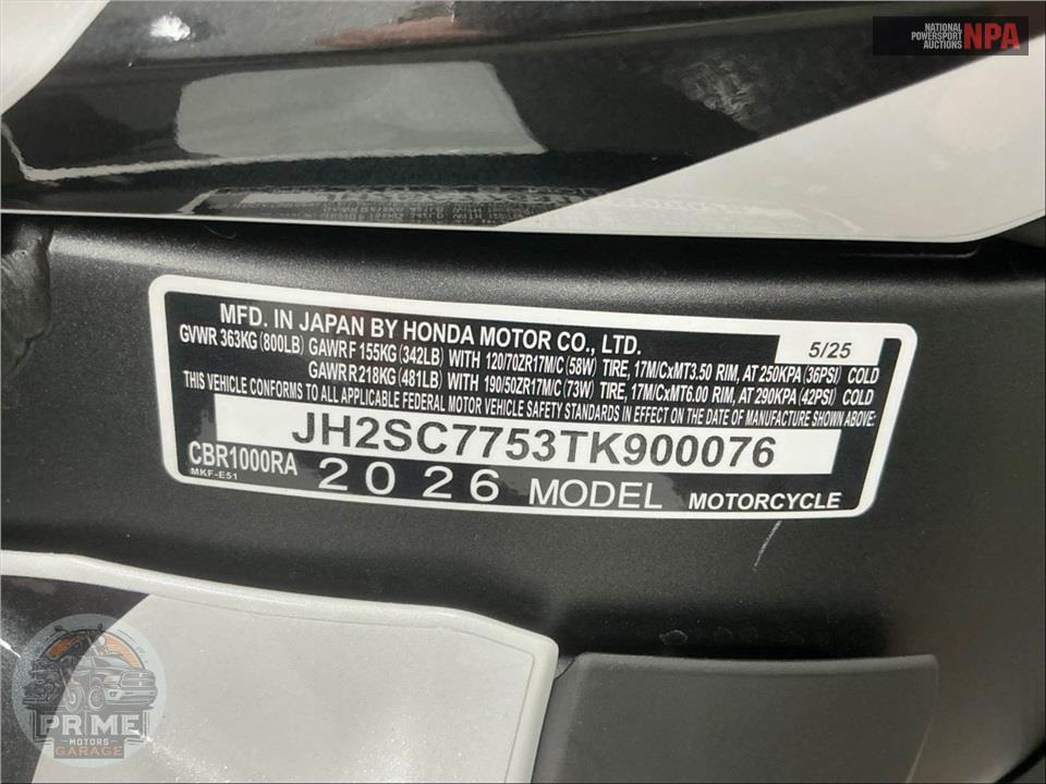 2026 Honda CBR1000RR ABS — фото 21