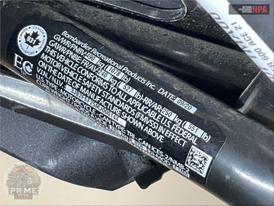 2021 Can-Am RYKER 600 ACE — фото 23