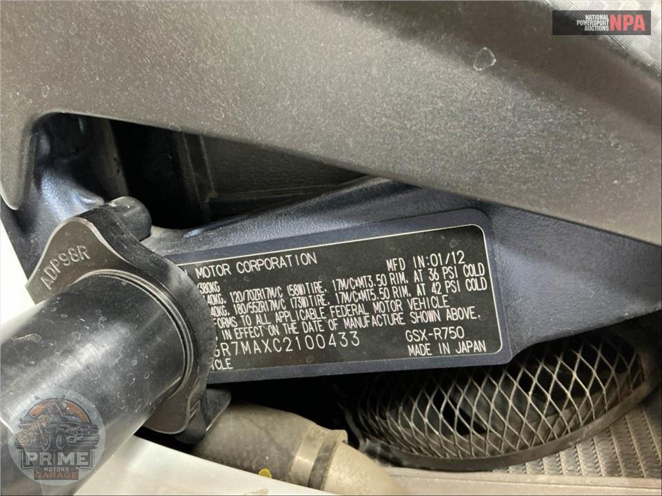 2012 Suzuki GSX-R750L2 — фото 22
