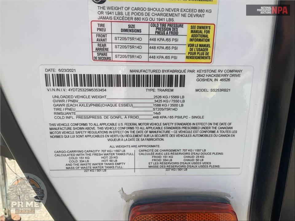 2021 Crossroads Rv M-253 RB - SUNSET TRAIL SUPER LITE SERIES — фото 40