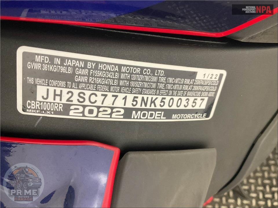 2022 Honda CBR1000RR — фото 20