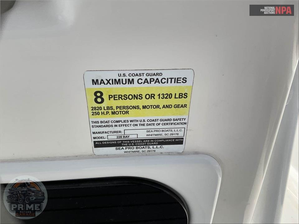 2021 Sea Pro 228 W/HARDTOP(*) BAY SERIES L=23/E=200HP MERCURY OB — фото 6