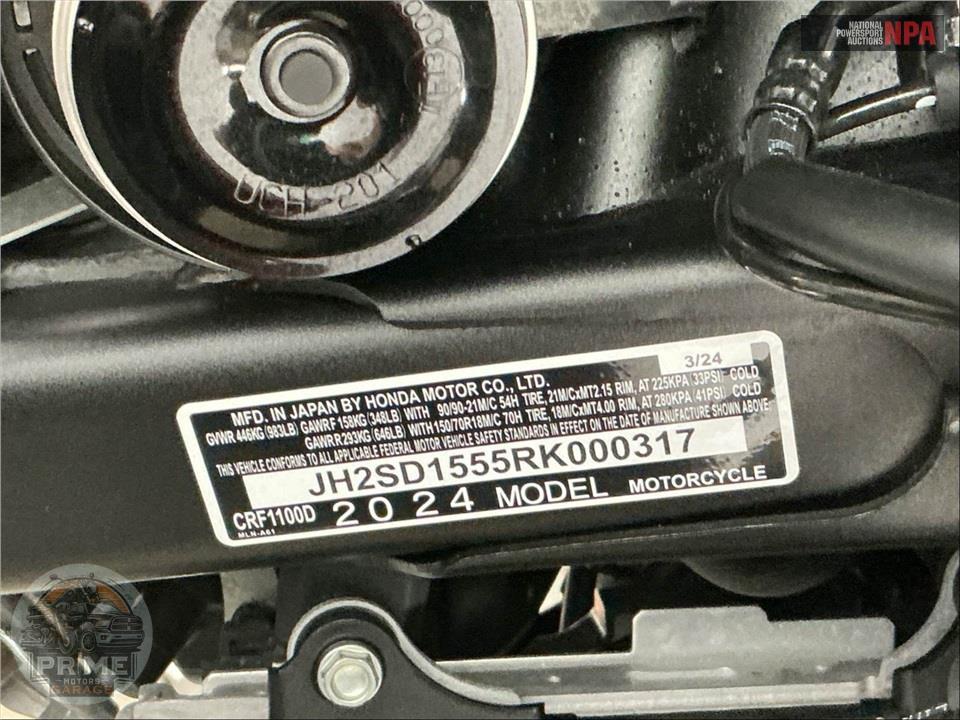 2024 Honda CRF1100D AFRICA TWIN DCT — фото 25