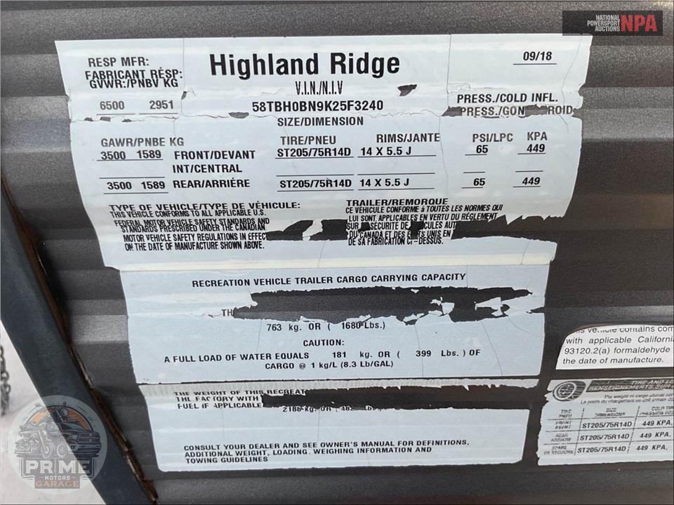 2019 Highland Ridge Rv M-26BH - OPEN RANGE SERIES — фото 41