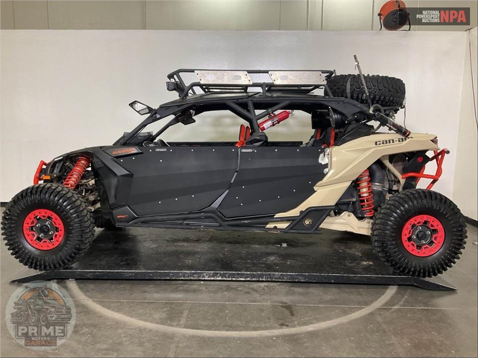 2021 Can-Am MAVERICK X3 MAX X RS TURBO RR SMART-SHOX (DESERT TAN & CARBON BLACK, RED) — фото 3