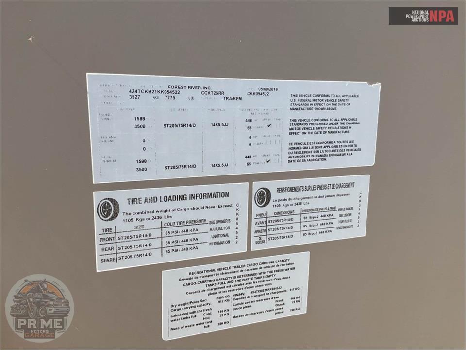 2019 Cherokee By Forest River M-26RR - GREY WOLF TOY HAULER SERIES — фото 51