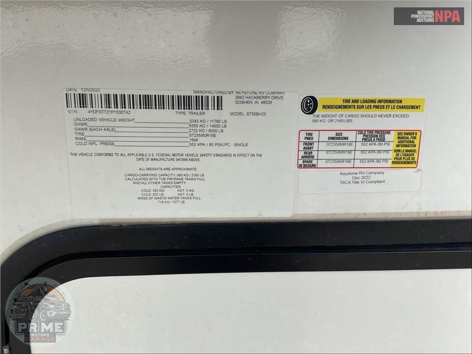 2023 Keystone Rv M-35 BH - SPRINTER FIFTH WHEEL SERIES — фото 63
