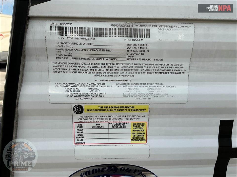 2021 Keystone Rv M-176 BH HIDEOUT SERIES — фото 44