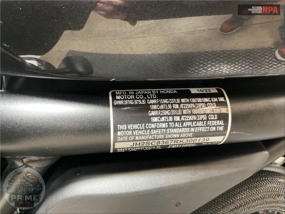 2024 Honda CMX1100D2 REBEL 1100T DCT — фото 32