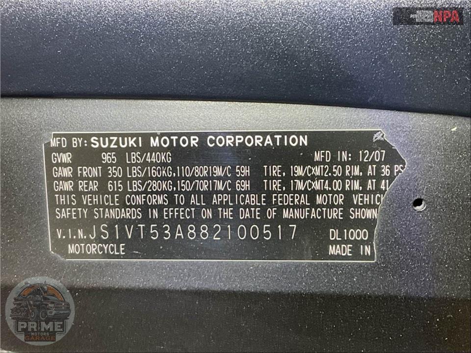 2008 Suzuki DL1000K8 V-STROM — фото 22