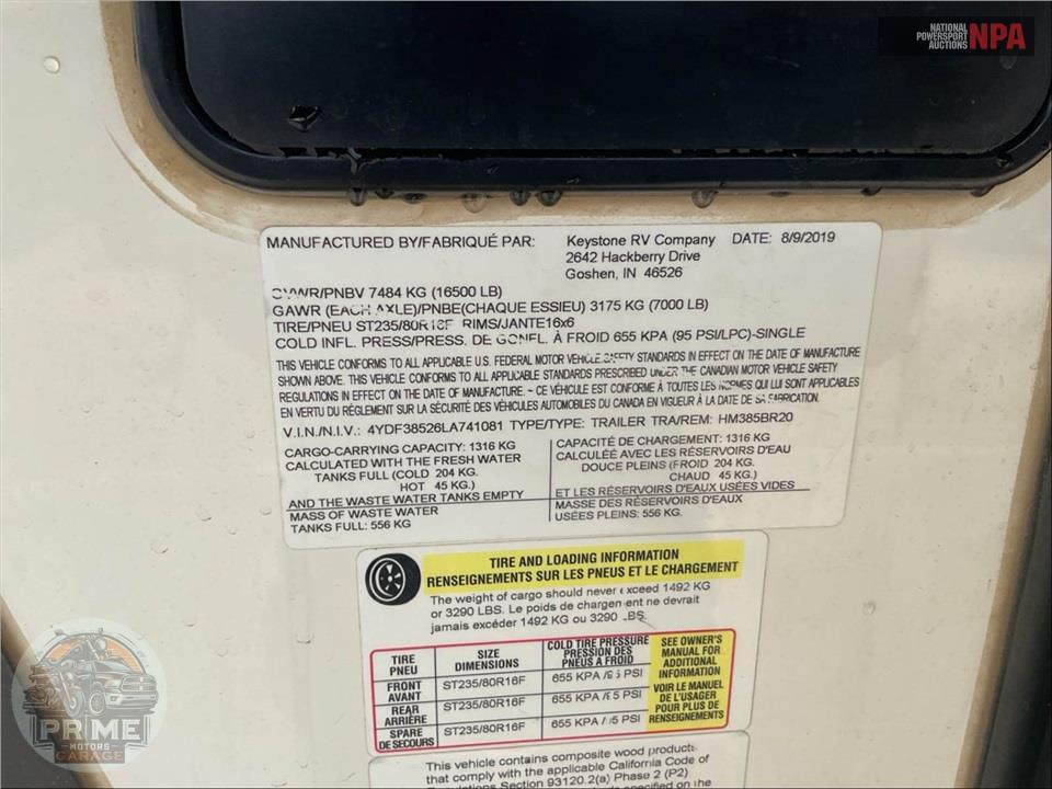 2020 Keystone Rv M-385 BR - MONTANA HIGH COUNTRY FIFTH WHEEL SERIES — фото 65