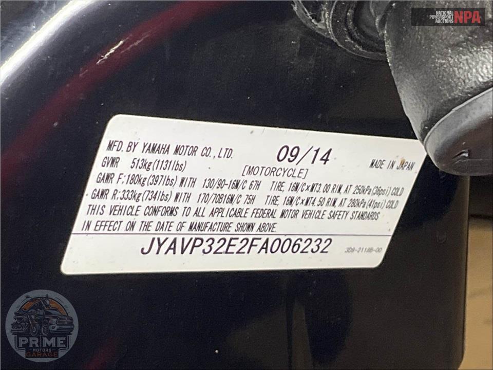 2015 Yamaha XVS13BGFR V STAR 1300 DELUXE — фото 31
