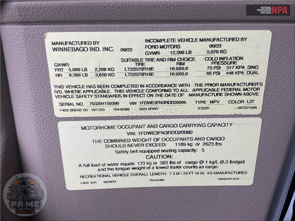 2024 Winnebago M-22R FORD E350 - SPIRIT SERIES — фото 7