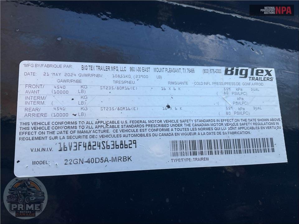 2025 Big Tex Trailers 22GN-40D5A-MRBK — фото 16
