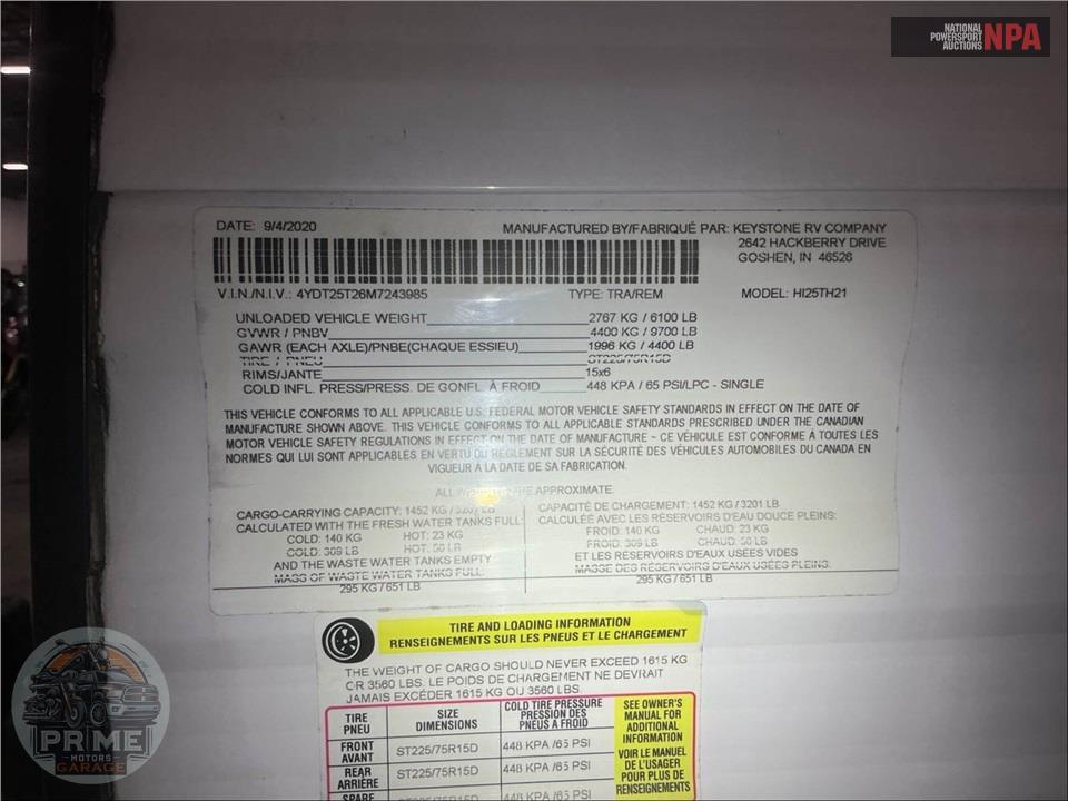 2021 Keystone Rv M-25 TH - HIDEOUT LUXURY TOY HAULER SERIES — фото 45