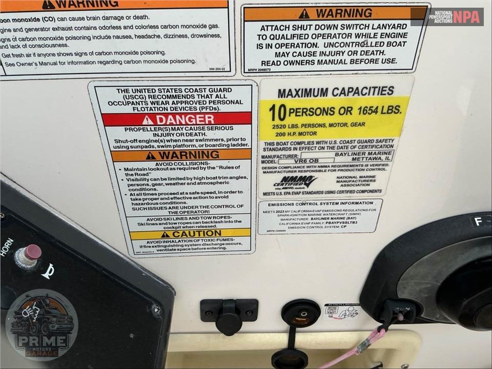 2023 Bayliner Marine VR6 BR(*)BOW RIDER SERIES L=22/E=1-150HP MERCURY — фото 6