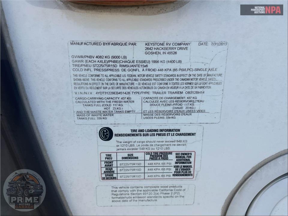2014 Keystone Rv M-312 BH - OUTBACK SERIES — фото 55