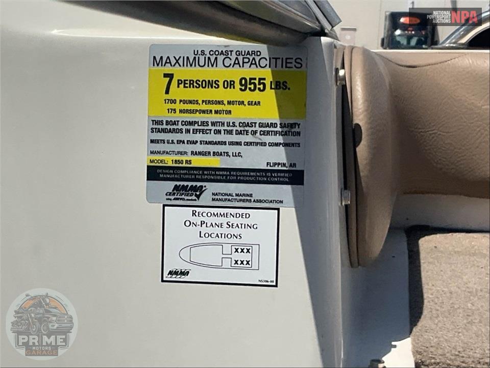 2012 Ranger Boats 1850(*) REATA SERIES / L=18/E=2 165HP EVNRD — фото 6