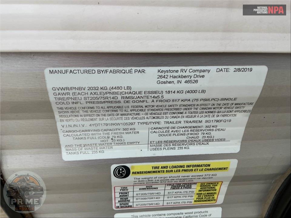 2019 Keystone Rv M-1790 FQ - SUMMERLAND SERIES — фото 62
