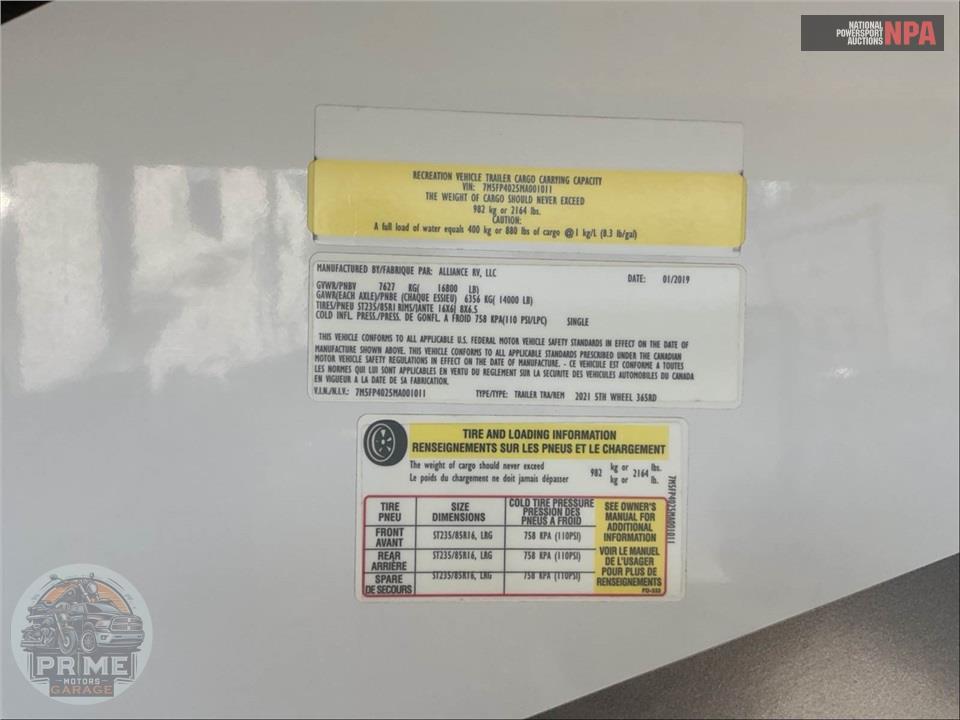 2021 Alliance Rv M-365RD - PARADIGM FIFTH WHEEL SERIES — фото 74