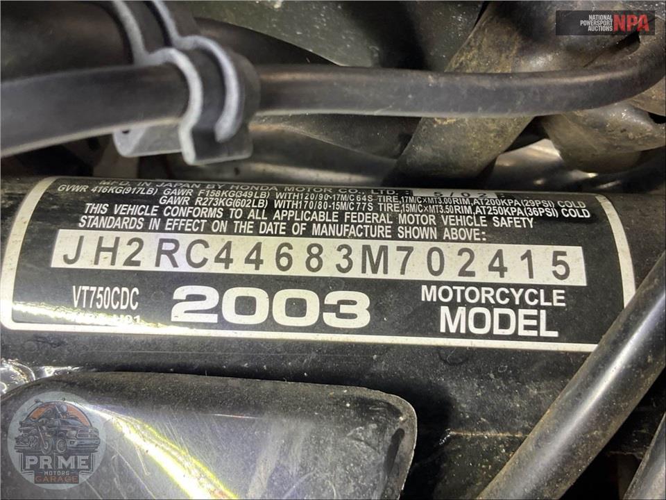 2003 Honda VT750CDC3 SHADOW ACE DLX — фото 38