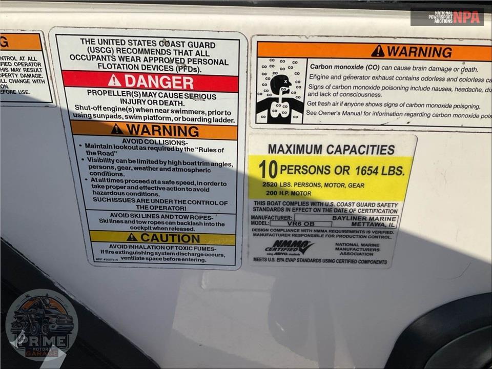 2023 Bayliner Marine VR6 BR(*)BOW RIDER SERIES L=22/E=1-150HP MERCURY — фото 6